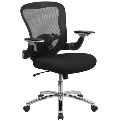 Mid-Back Mesh Executive Swivel Ergonomic Office Chair with Height Adjustable Flip-Up Arms - View 1
