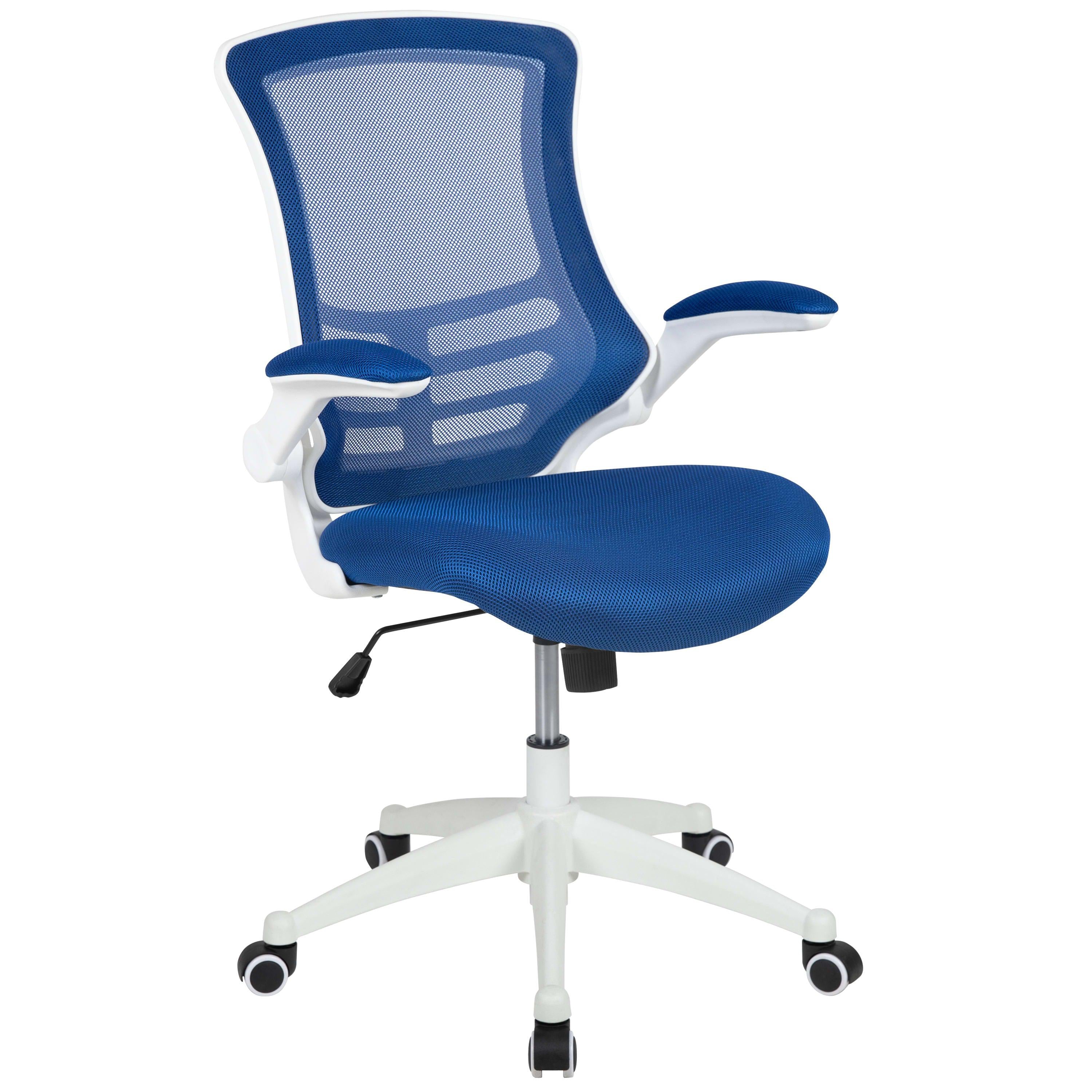 White ergonomic task cheap chair