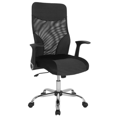 Milford High Back Office Chair with Contemporary Mesh Design - View 1