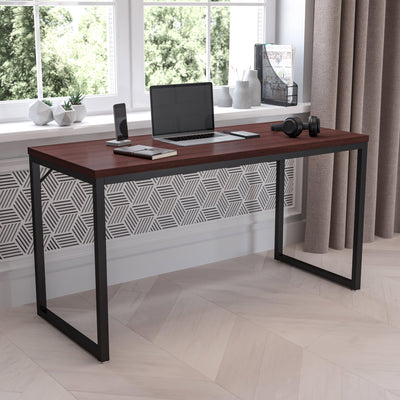 Modern Commercial Grade Desk Industrial Style Computer Desk Sturdy Home Office Desk - 55" Length - View 2