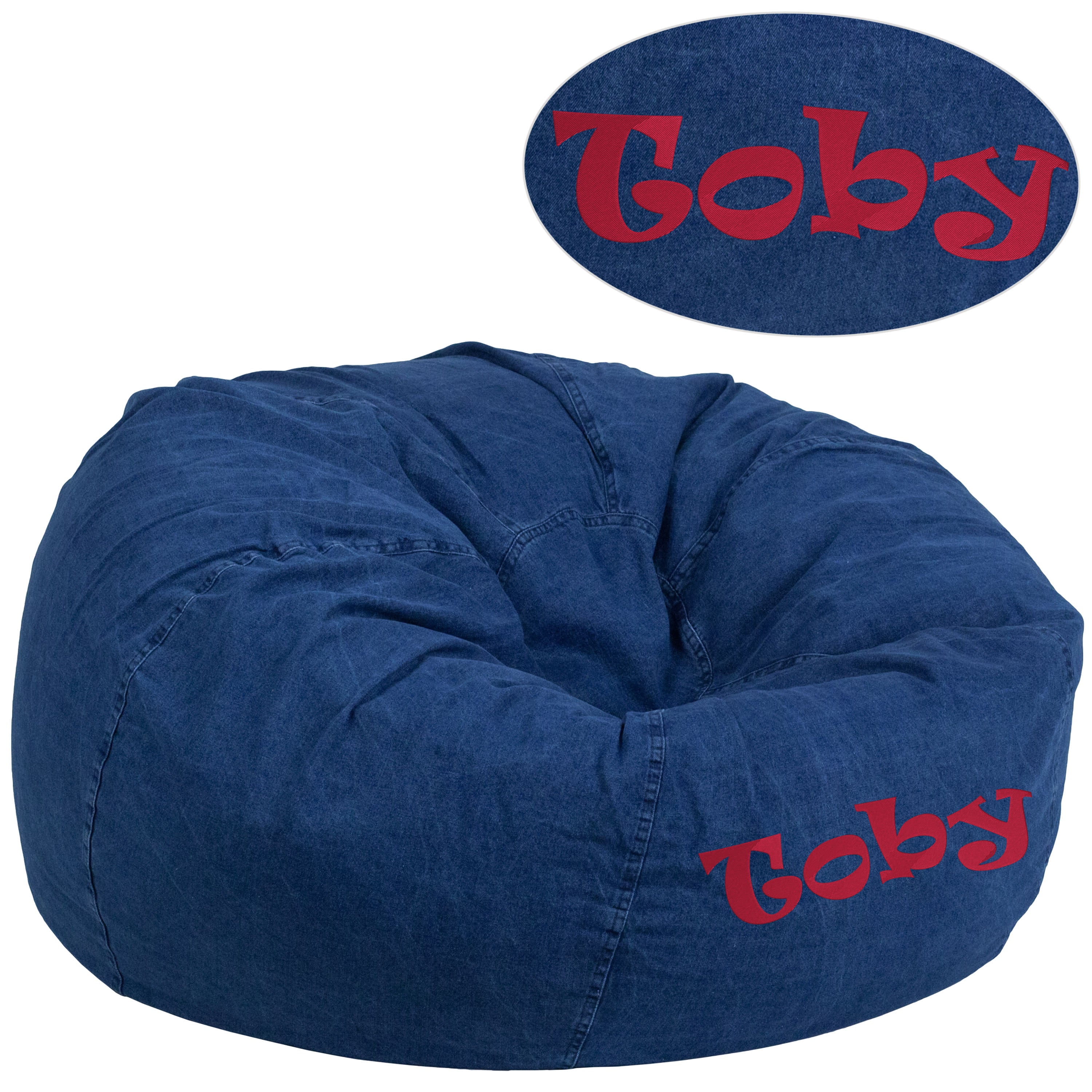 Buy YHOUSE Large Denim Bean Bag Chair Cover, Stuffed Animal Storage Bags  Toy Organizer for Kids Bedroom, Storage Solution for Plush Toys, Towels  & Clothe, 51x31x39 Inch Online at desertcartINDIA