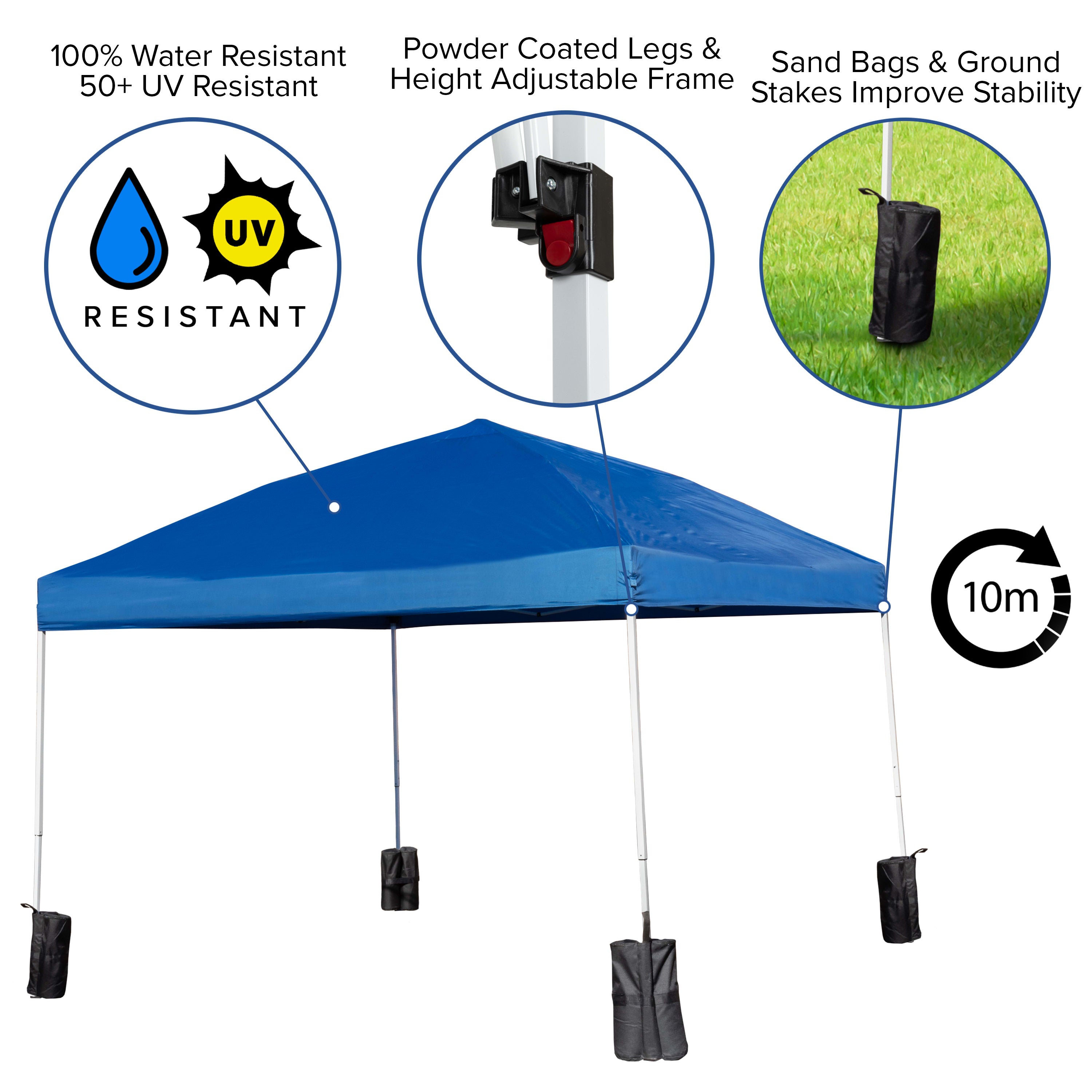 Canopy Tent Table 4 Chairs JJ GZ10PKG183Z 4LEL3 BizChair