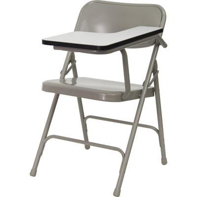 Premium Steel Folding Chair with Left Handed Tablet Arm - View 1