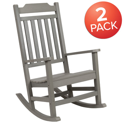 Set of 2 Winston All-Weather Faux Wood Rocking Chair - View 2