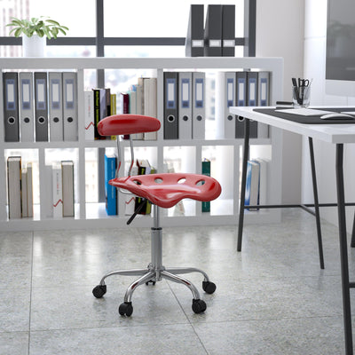 Swivel Task Chair | Adjustable Swivel Chair for Desk and Office with Tractor Seat - View 2