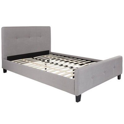 Tribeca Button Tufted Upholstered Platform Bed - View 1