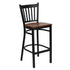 Vertical Back Metal Restaurant Barstool