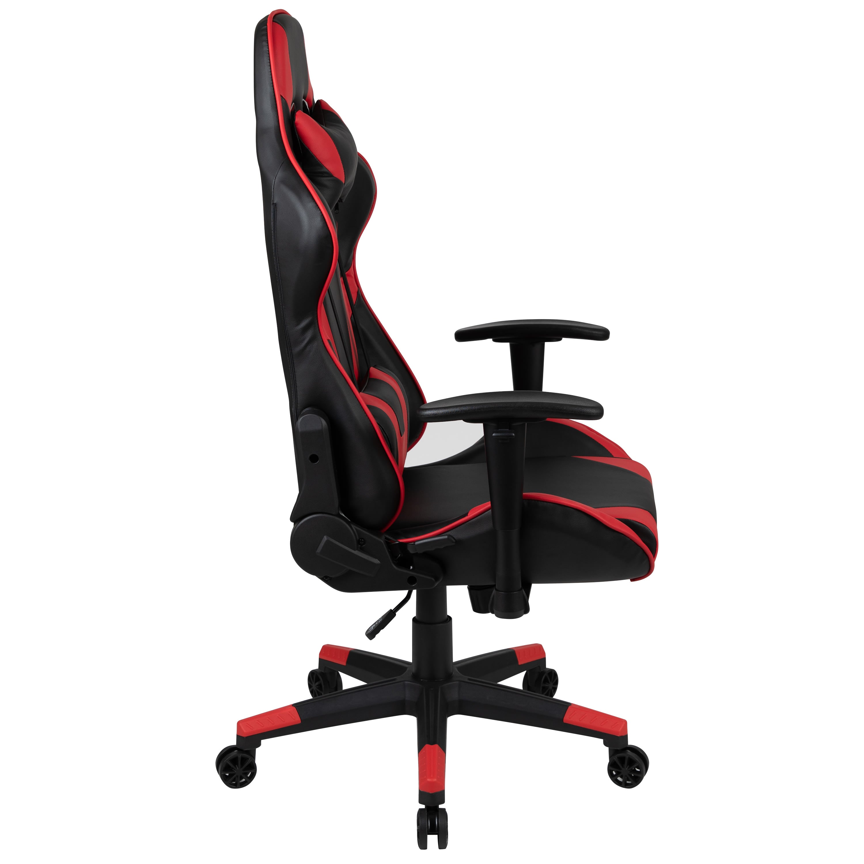 X20 Gaming Chair Racing Office Ergonomic Computer PC Adjustable Swivel  Chair with Fully Reclining Back in Red LeatherSoft